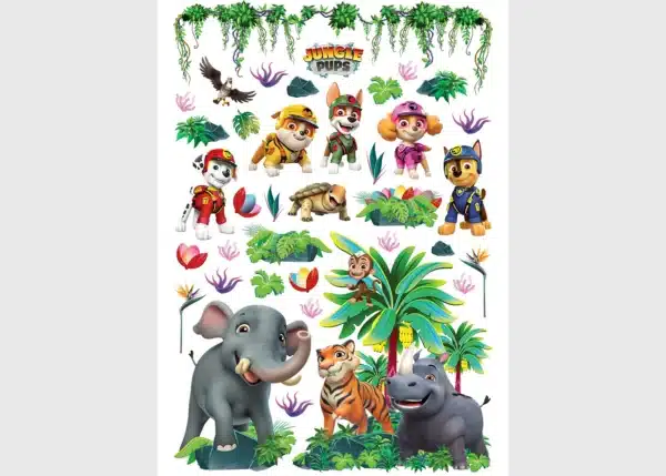 Wall Stickers Paw Patrol Jungle, 42,5 x 65 cm, DKM1675