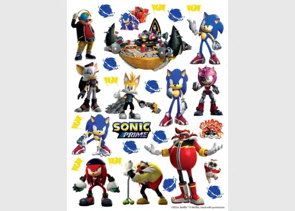 Dětská samolepka na zeď Sonic | 65 x 85 cm | DK 2367