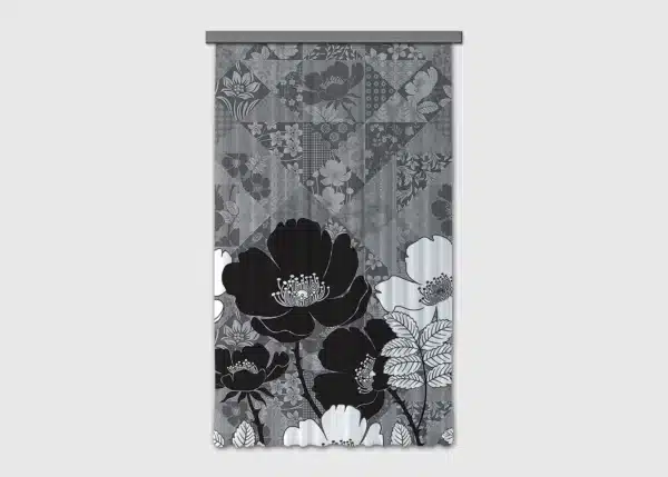 Curtain Peonies Floral, 140 x 245 cm, FCPL6587