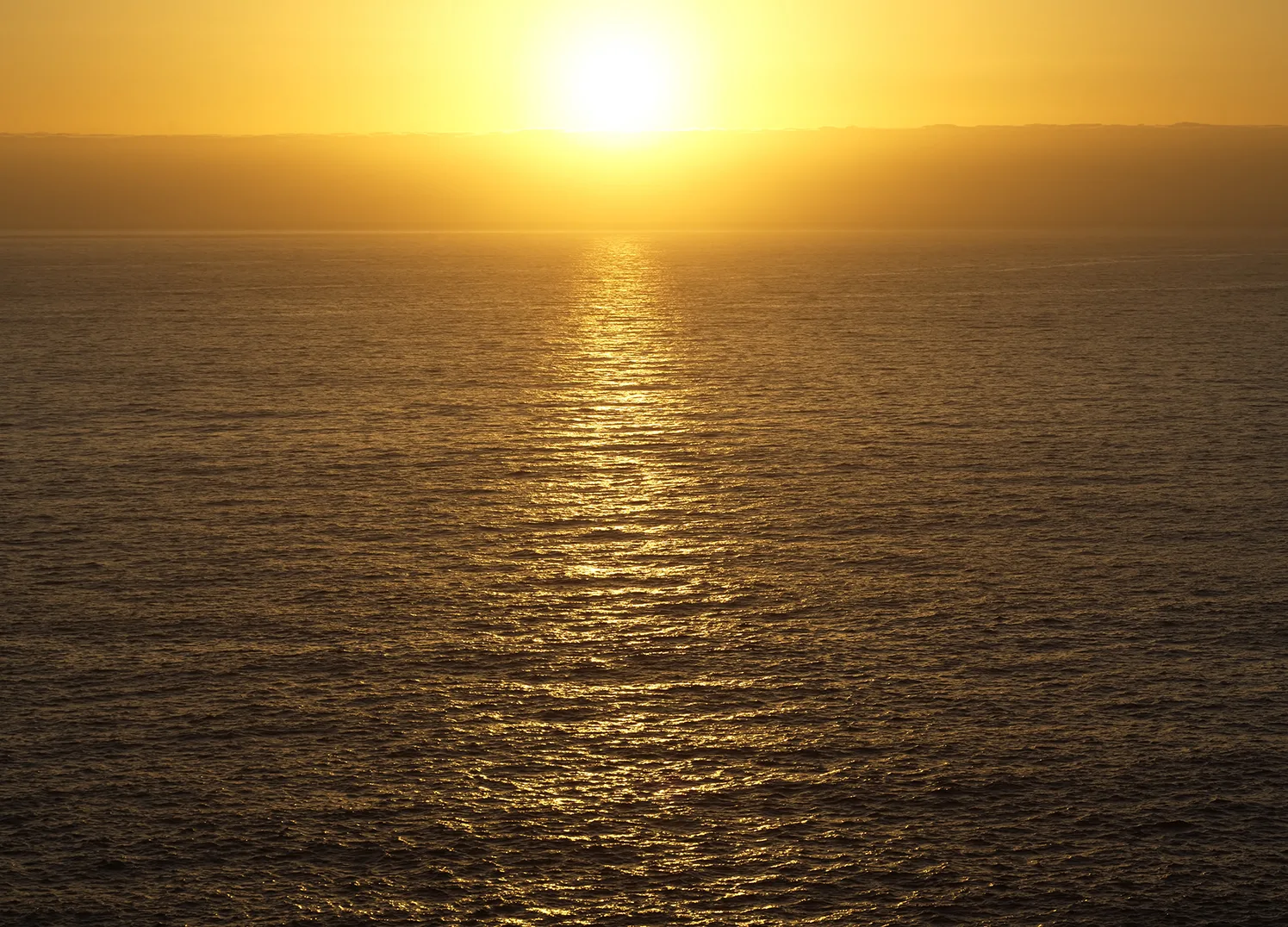 Custom Size Wall Mural Yellow Ocean Sunset | Premium Non-Woven Wallpaper | FT5P352255
