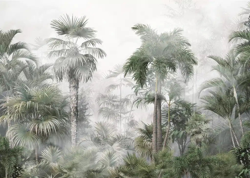 Custom Size Wall Mural Tropical Forest | Premium Non-Woven Wallpaper | FT5P3039 1