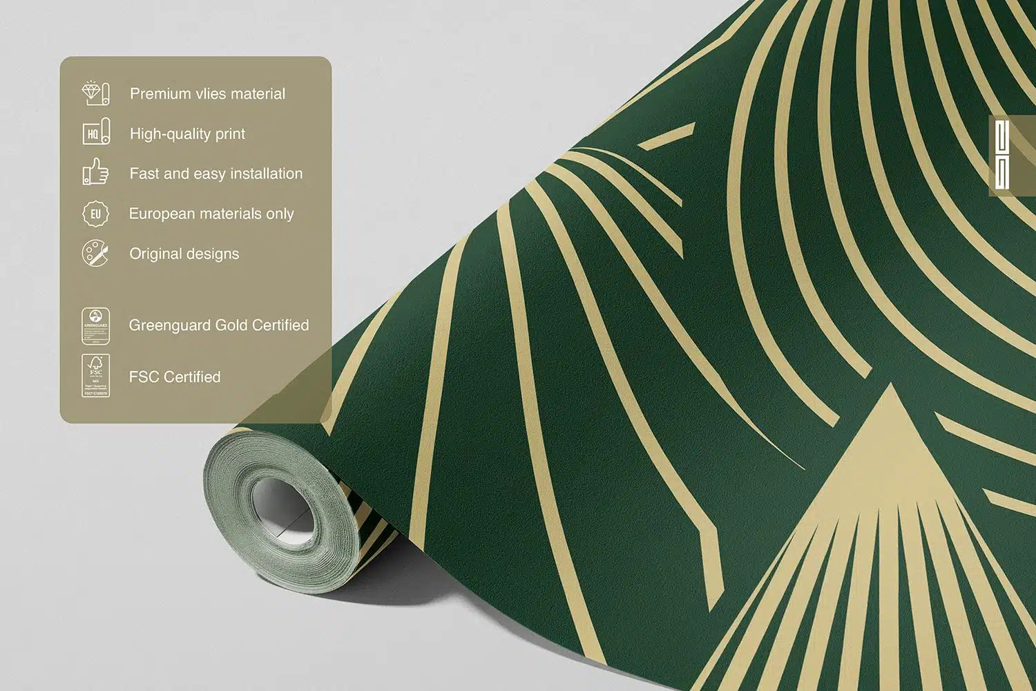 Custom Size Wall Mural Golden Figures | Premium Non-Woven Wallpaper | FT5P352007 6