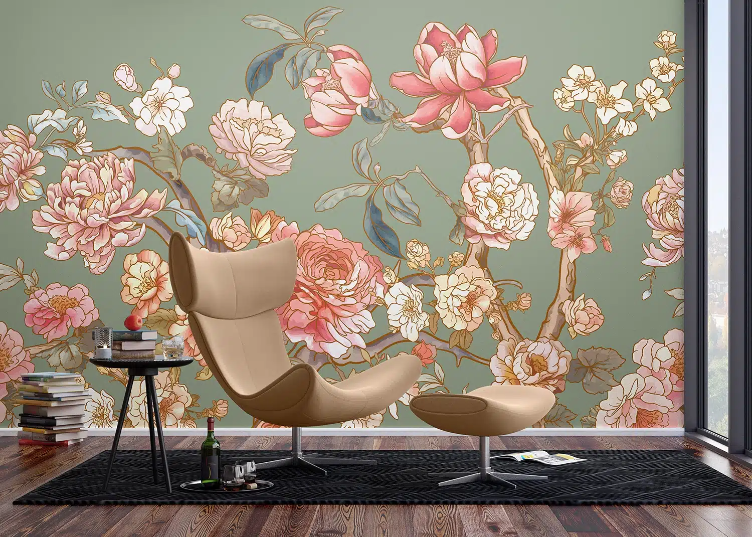 Custom Size Wall Mural Blossom Trees | Premium Non-Woven Wallpaper | FT5P352021 3