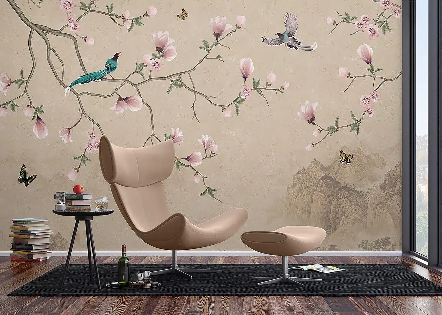 Custom Size Wall Mural Chinese Scenery | Premium Non-Woven Wallpaper | FT5P352023