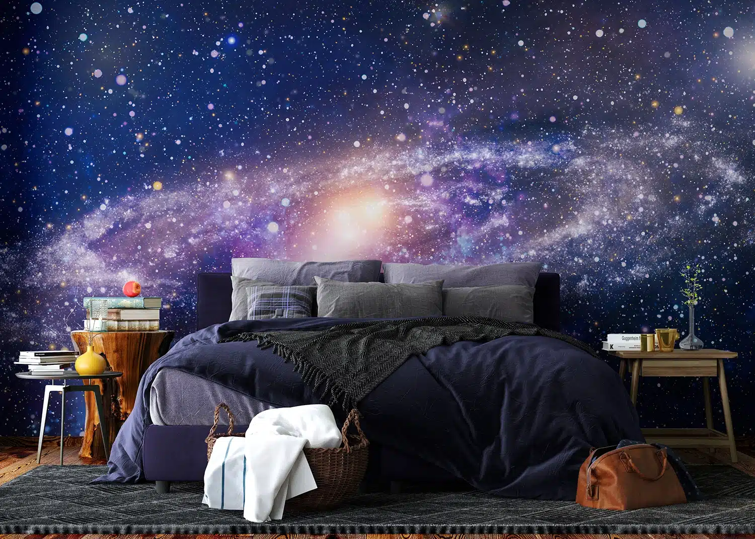 Custom Size Wall Mural Galaxy | Premium Non-Woven Wallpaper | FT5P352041 4