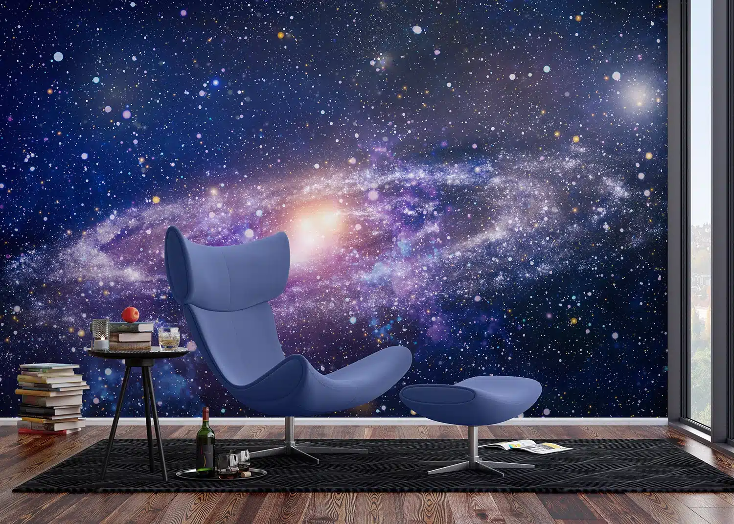 Custom Size Wall Mural Galaxy | Premium Non-Woven Wallpaper | FT5P352041