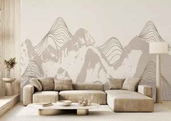 Wall Mural Mountains Landscape, 375 x 270 cm, FT5P 352139