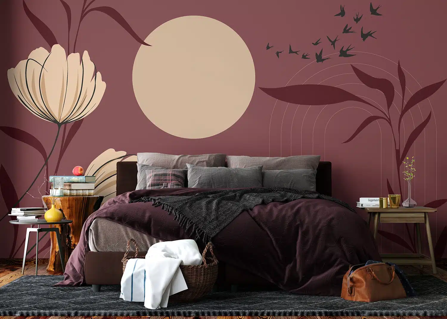 Custom Size Wall Mural Chinese Garden | Premium Non-Woven Wallpaper | FT5P352145 3