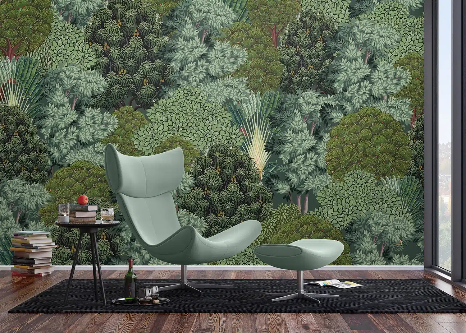 Custom Size Wall Mural Tree Crowns | Premium Non-Woven Wallpaper | FT5P352169 2