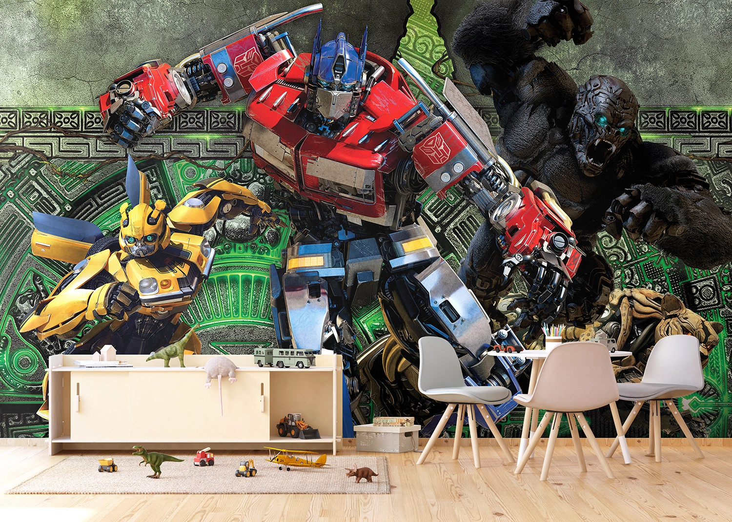 Custom Size Wall Mural Transformers | Premium Non-Woven Wallpaper | FTD5P352203 2
