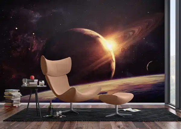 Vliesová fototapeta na zed' Planeta ve Vesmíru | 375 x 270 cm | FT5P 352209