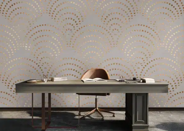 Wall Mural Dark Peacock Mosaic, 375 x 270 cm, FT5P 352269