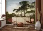 Custom Size Wall Mural Savannah View | Premium Non-Woven Wallpaper | FT5P 352383