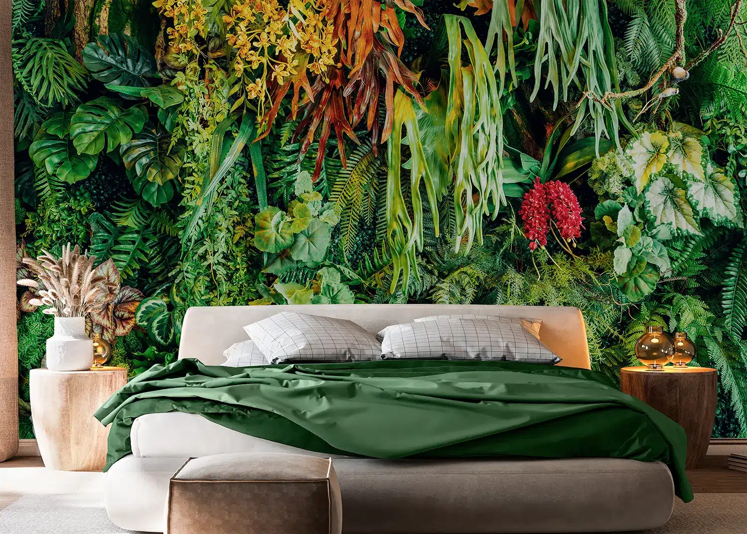 Custom Size Wall Mural Jungle Wall | Premium Non-Woven Wallpaper | FT5P352417 2