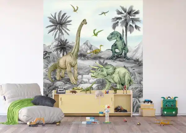 Dětská vliesová fototapeta na zed' Pradávný Svět | 225 x 270 cm | FTD3P 5155