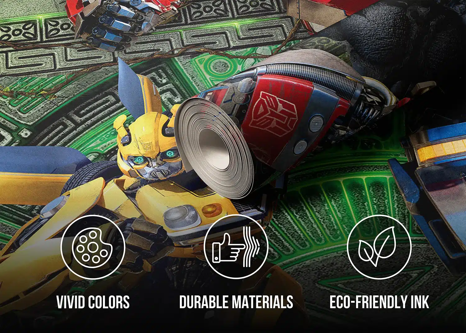 Custom Size Wall Mural Transformers | Premium Non-Woven Wallpaper | FTD5P352203 3