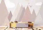 Custom Size Wall Mural Mountains & Clouds | Premium Non-Woven Wallpaper | FTD5P 352401