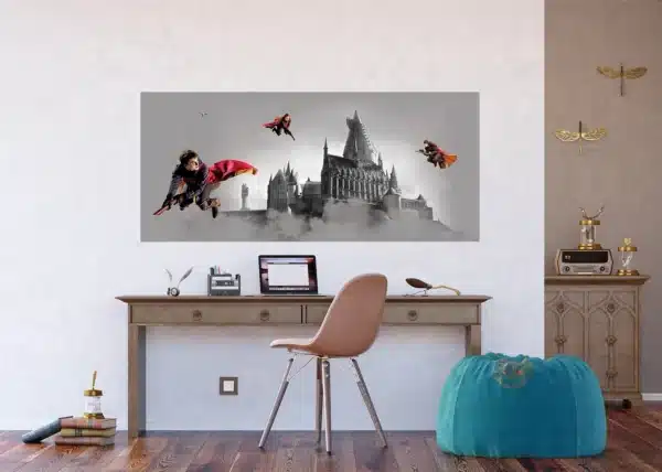 Dětská vliesová fototapeta na zed' Harry Potter Famfrpálové Trio | 170 x 75 cm | FTDNH 5517