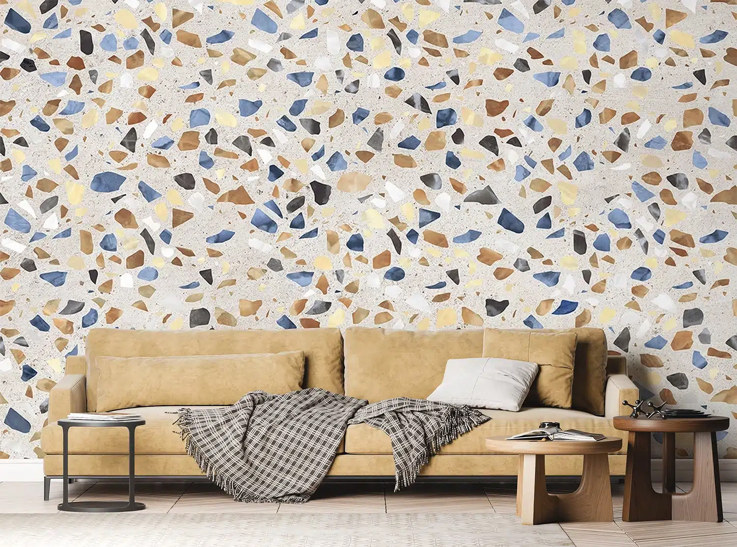 Custom Size Wall Mural Terazzo Marble | Premium Non-Woven Wallpaper | FTNS1248 4