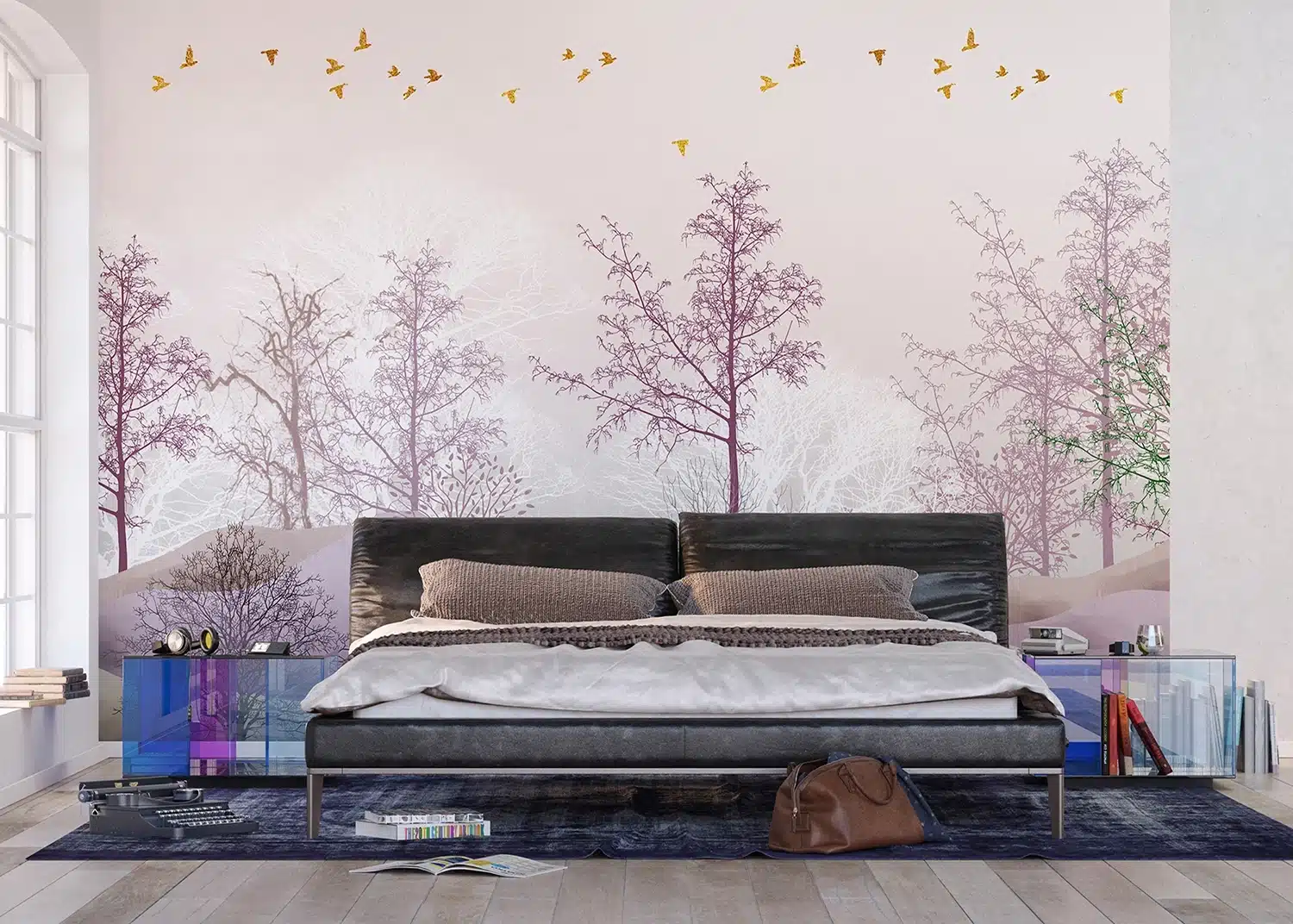 Custom Size Wall Mural Magic Forest | Premium Non-Woven Wallpaper | FTNS1253