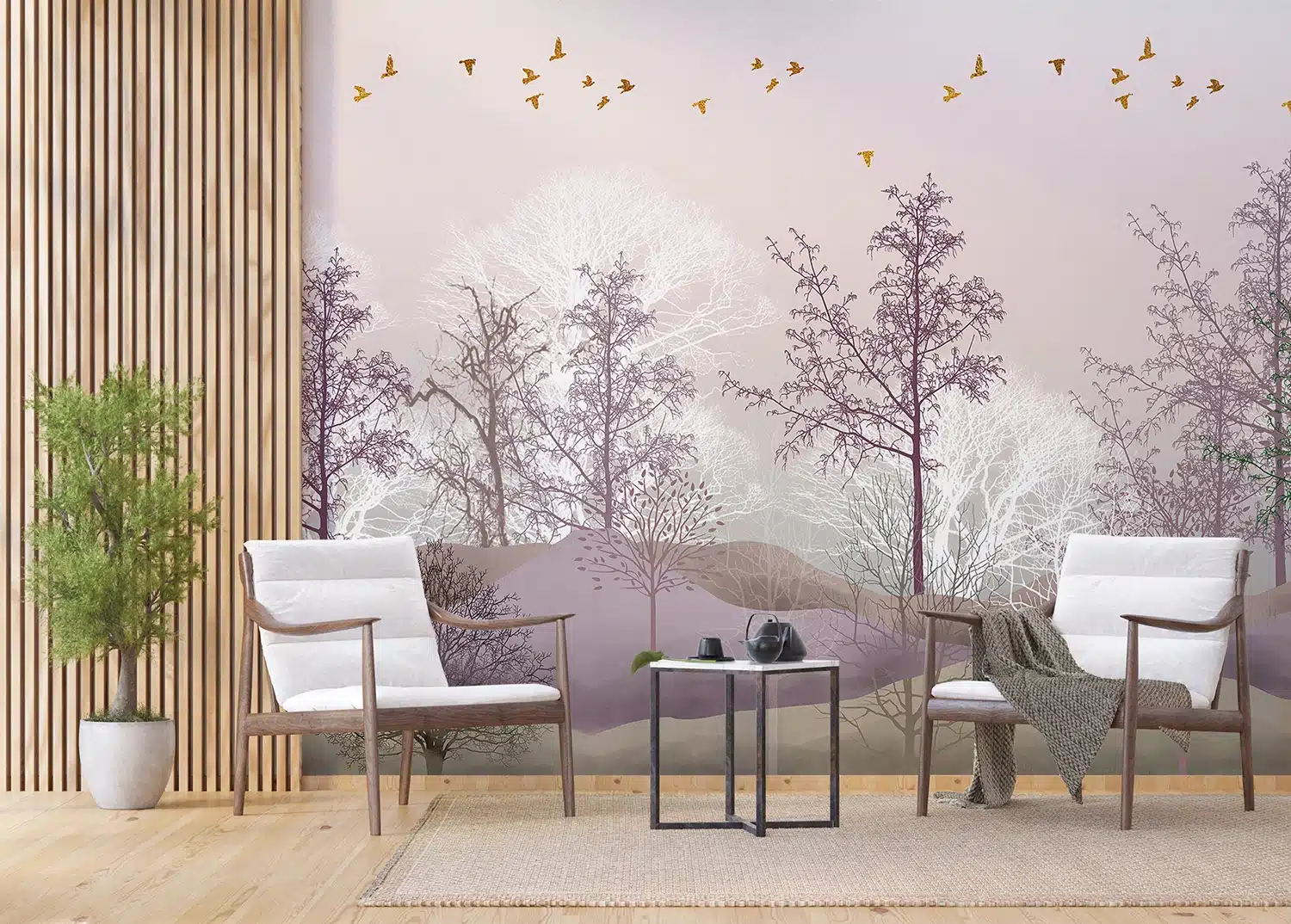 Custom Size Wall Mural Magic Forest | Premium Non-Woven Wallpaper | FTNS1253 5