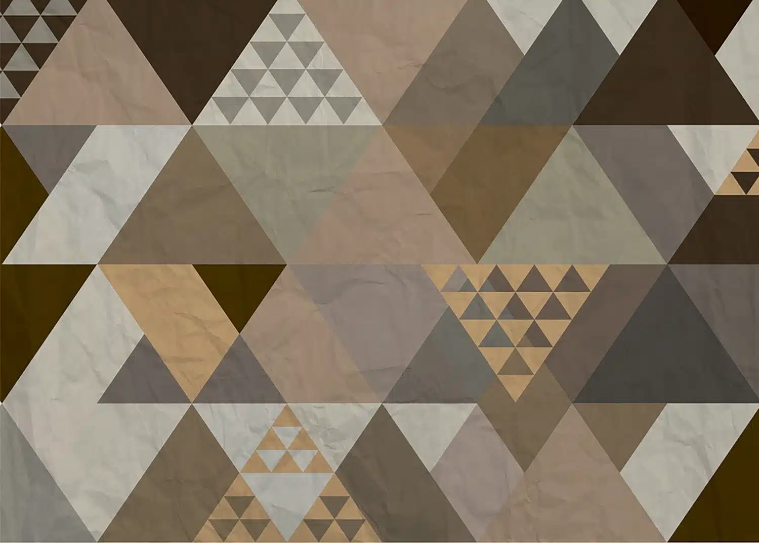 Custom Size Wall Mural Triangles | Premium Non-Woven Wallpaper | FTNS1256