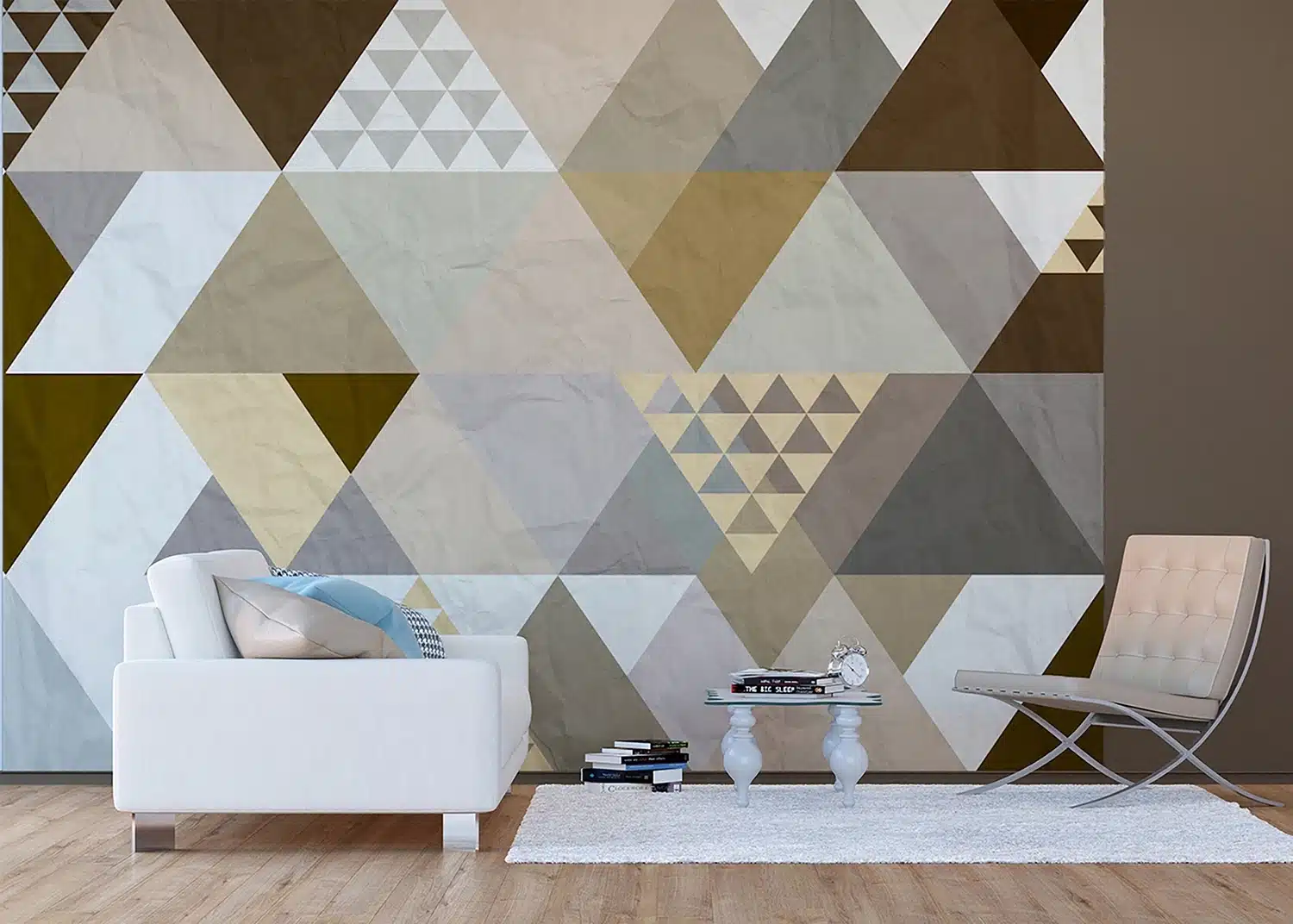 Custom Size Wall Mural Triangles | Premium Non-Woven Wallpaper | FTNS1256 2