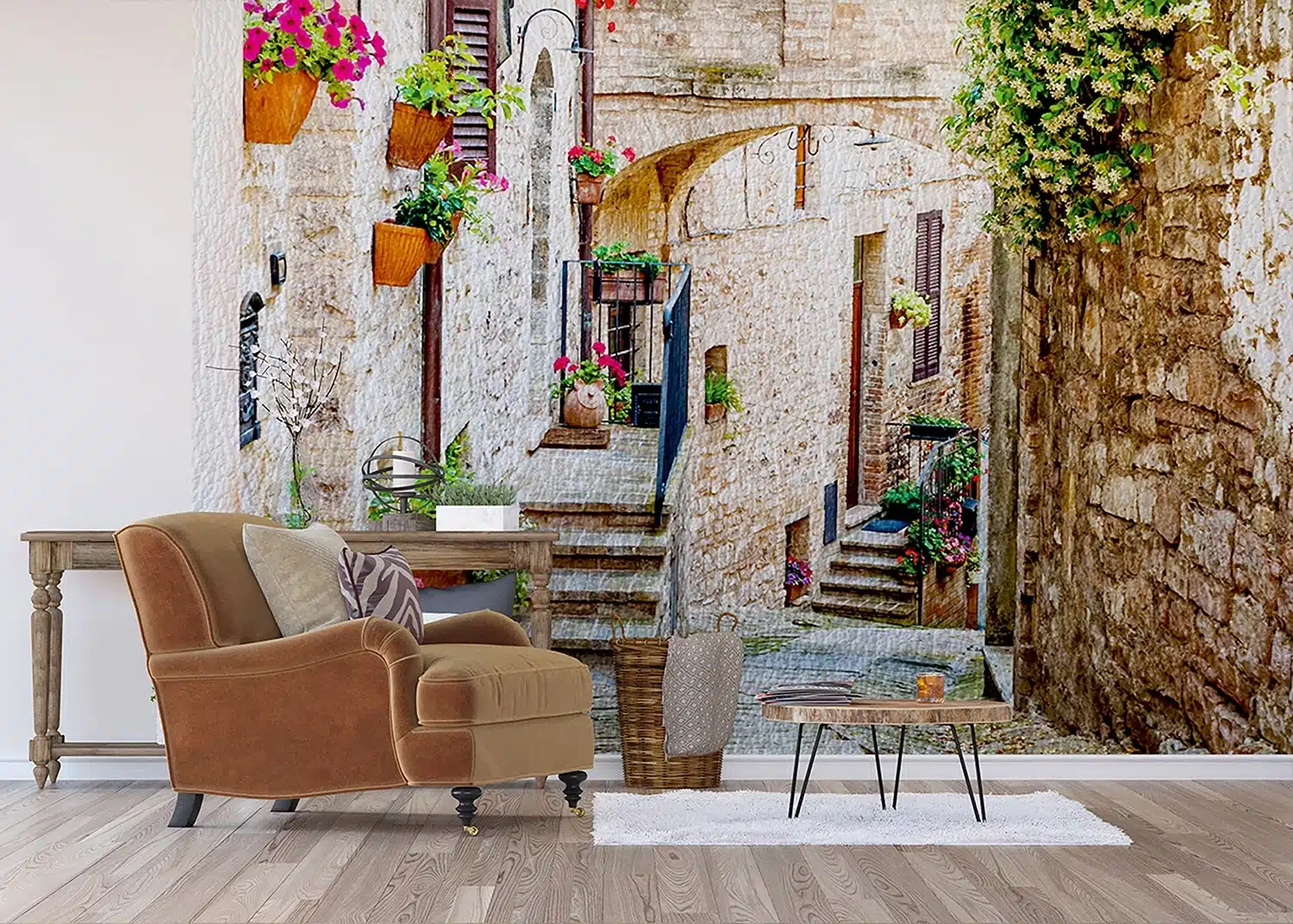 Custom Size Wall Mural Garden | Premium Non-Woven Wallpaper | FTNS1257 2