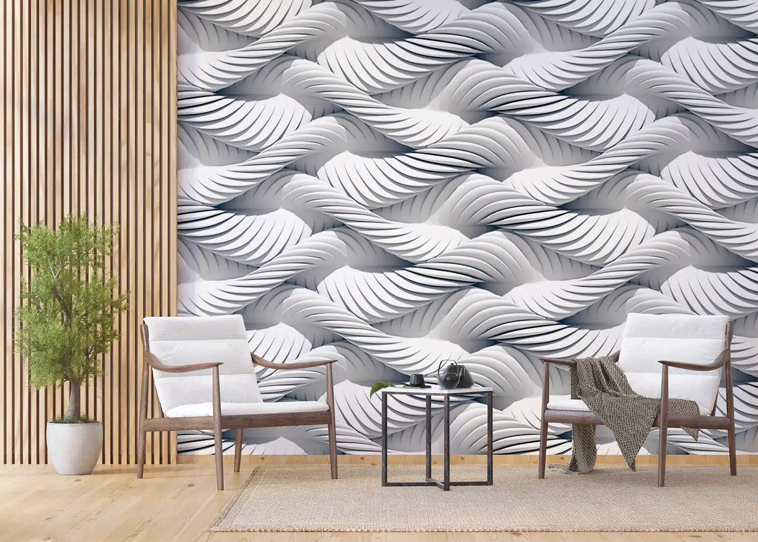 Custom Size Wall Mural Ropes | Premium Non-Woven Wallpaper | FTNS1258 2
