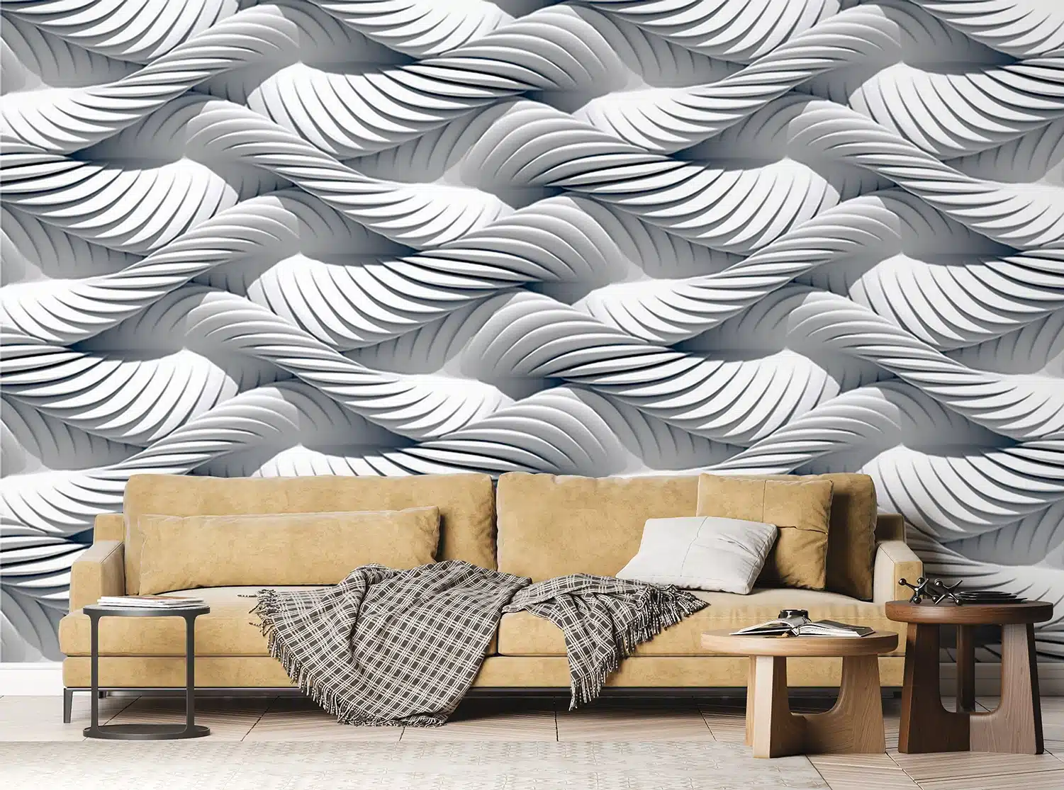 Custom Size Wall Mural Ropes | Premium Non-Woven Wallpaper | FTNS1258 5