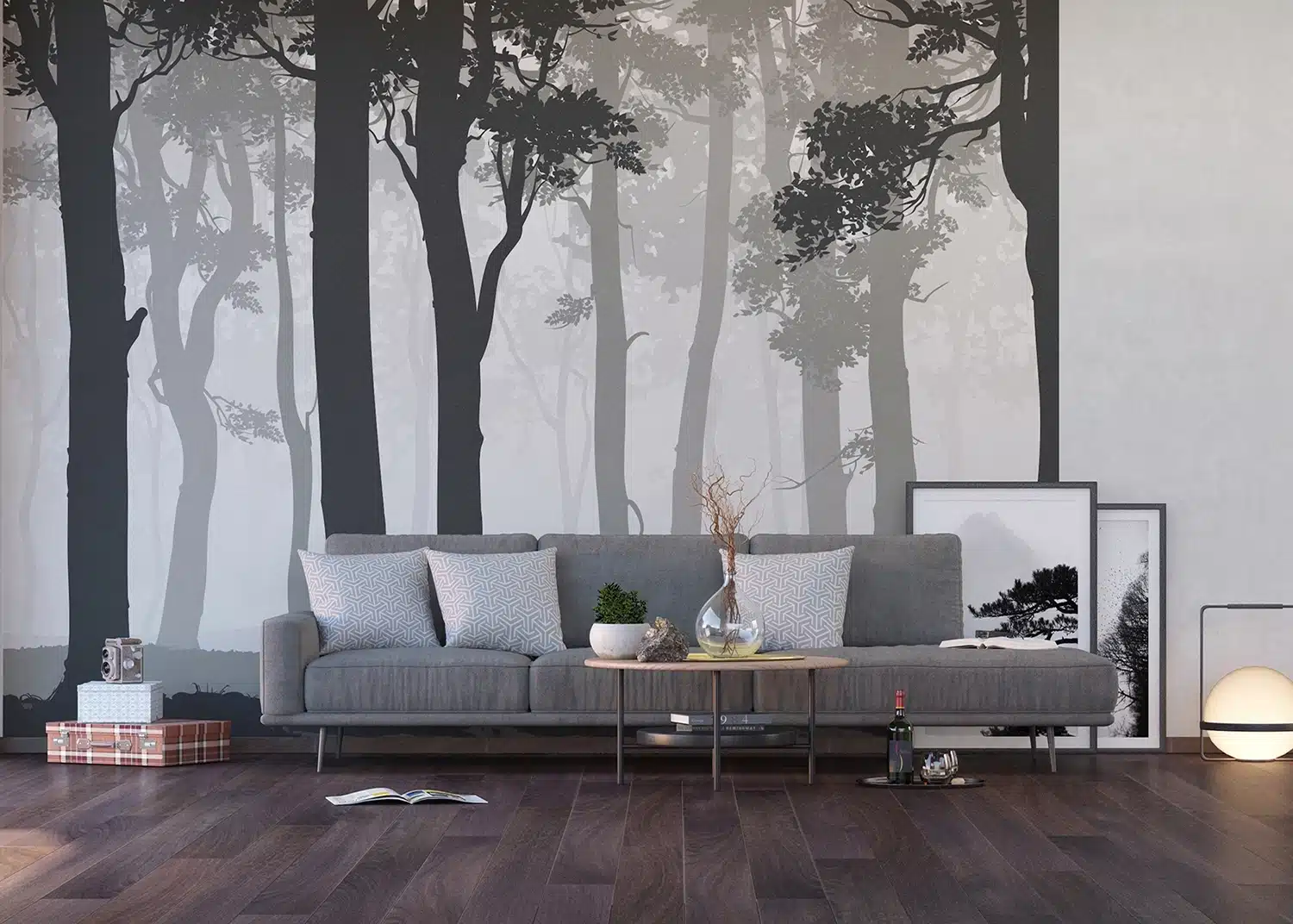 Custom Size Wall Mural Mystic Forest | Premium Non-Woven Wallpaper | FTNS1266 2