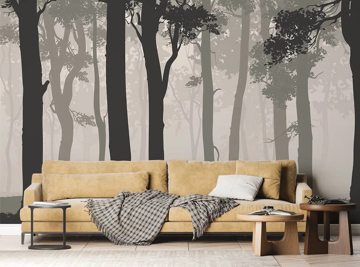 Custom Size Wall Mural Mystic Forest | Premium Non-Woven Wallpaper | FTNS1266 3