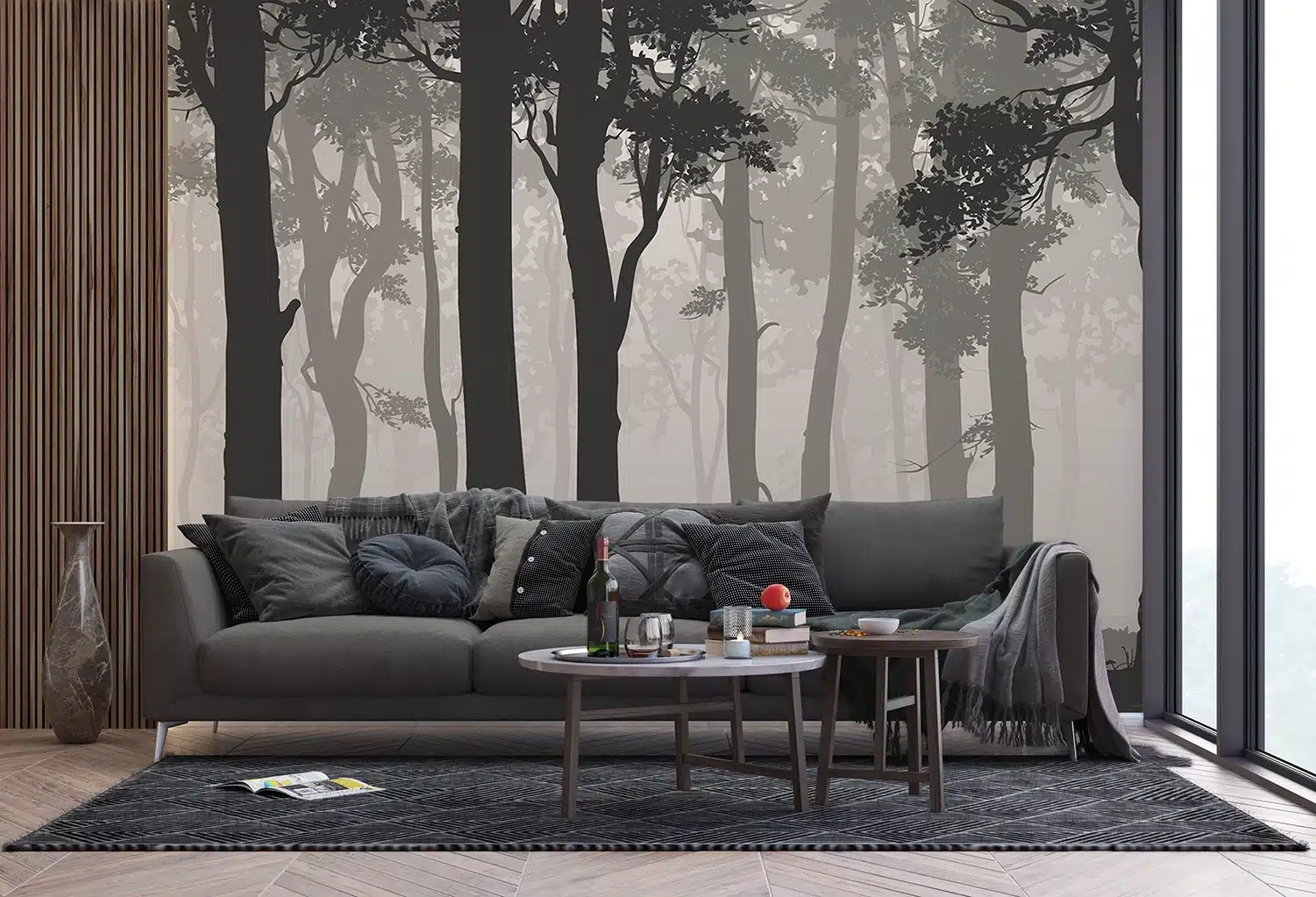Custom Size Wall Mural Mystic Forest | Premium Non-Woven Wallpaper | FTNS1266 5