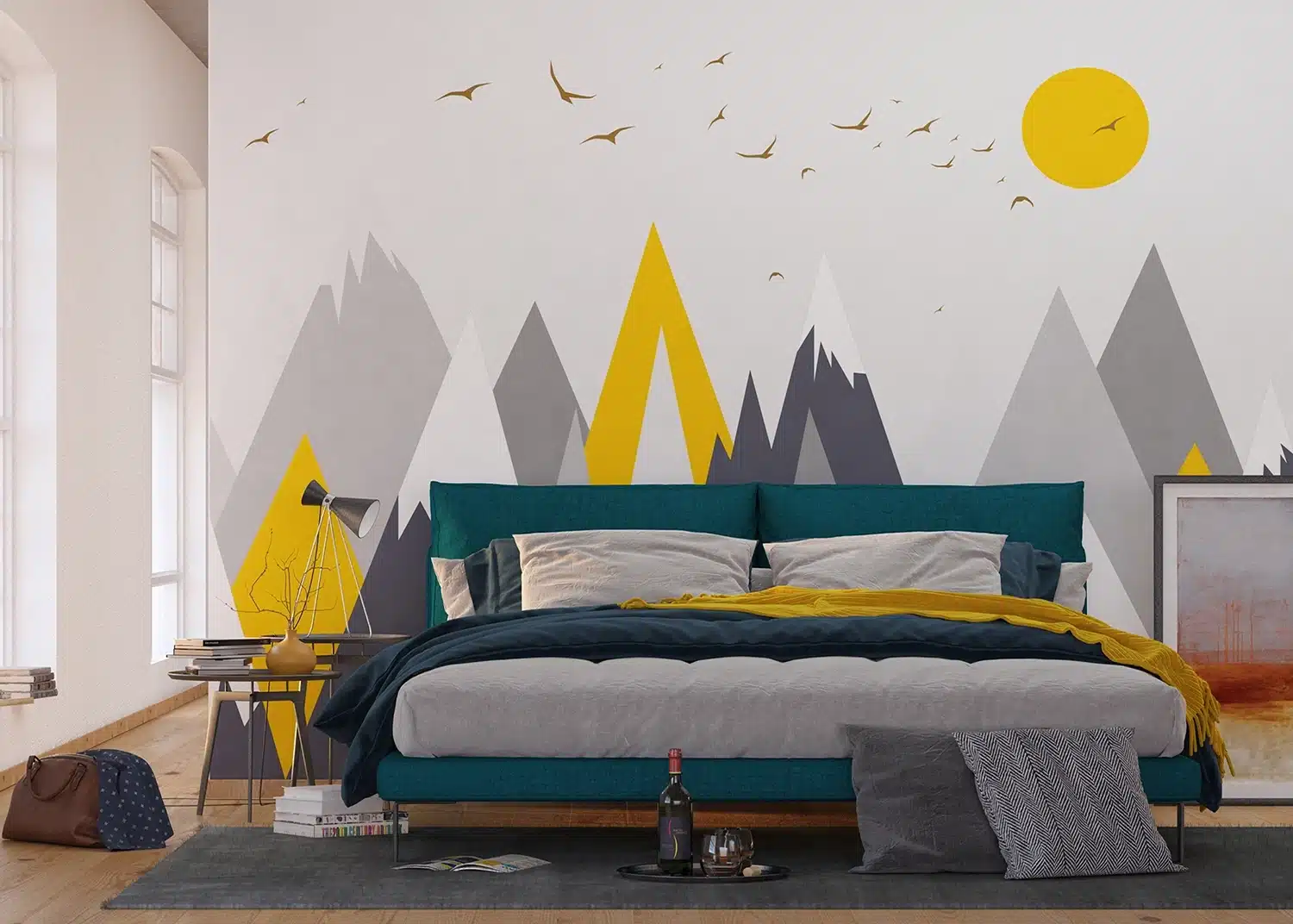 Custom Size Wall Mural Mountain Spike | Premium Non-Woven Wallpaper | FTNS1269 2