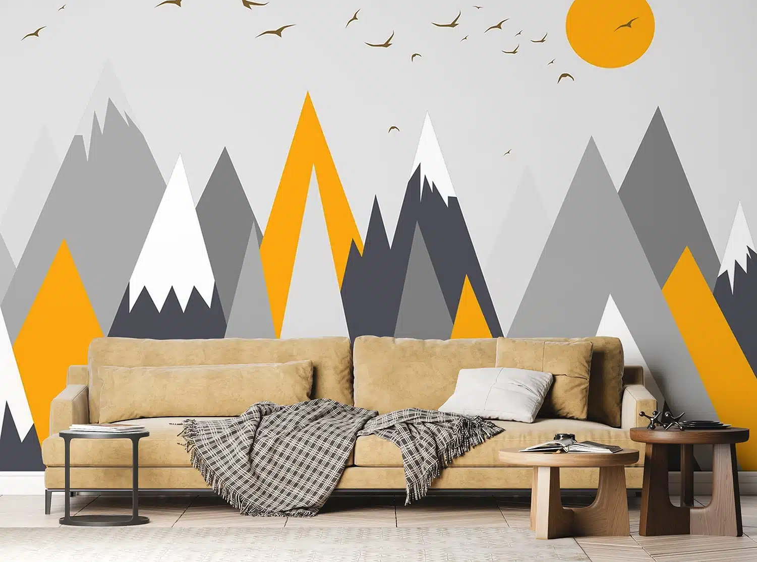 Custom Size Wall Mural Mountain Spike | Premium Non-Woven Wallpaper | FTNS1269 3