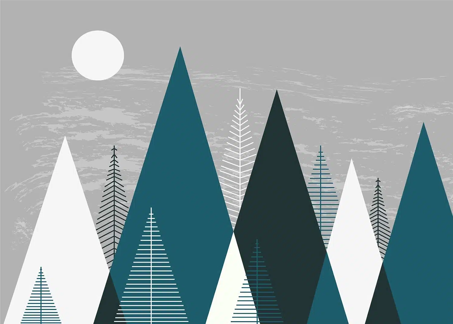 Custom Size Wall Mural Mountain Spike | Premium Non-Woven Wallpaper | FTNS1270