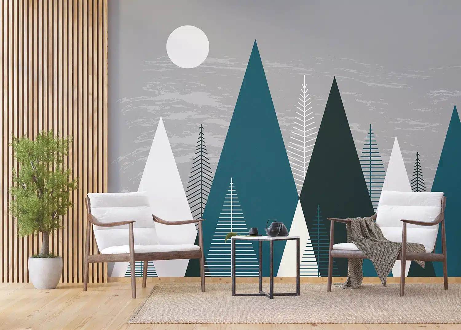 Custom Size Wall Mural Mountain Spike | Premium Non-Woven Wallpaper | FTNS1270 6