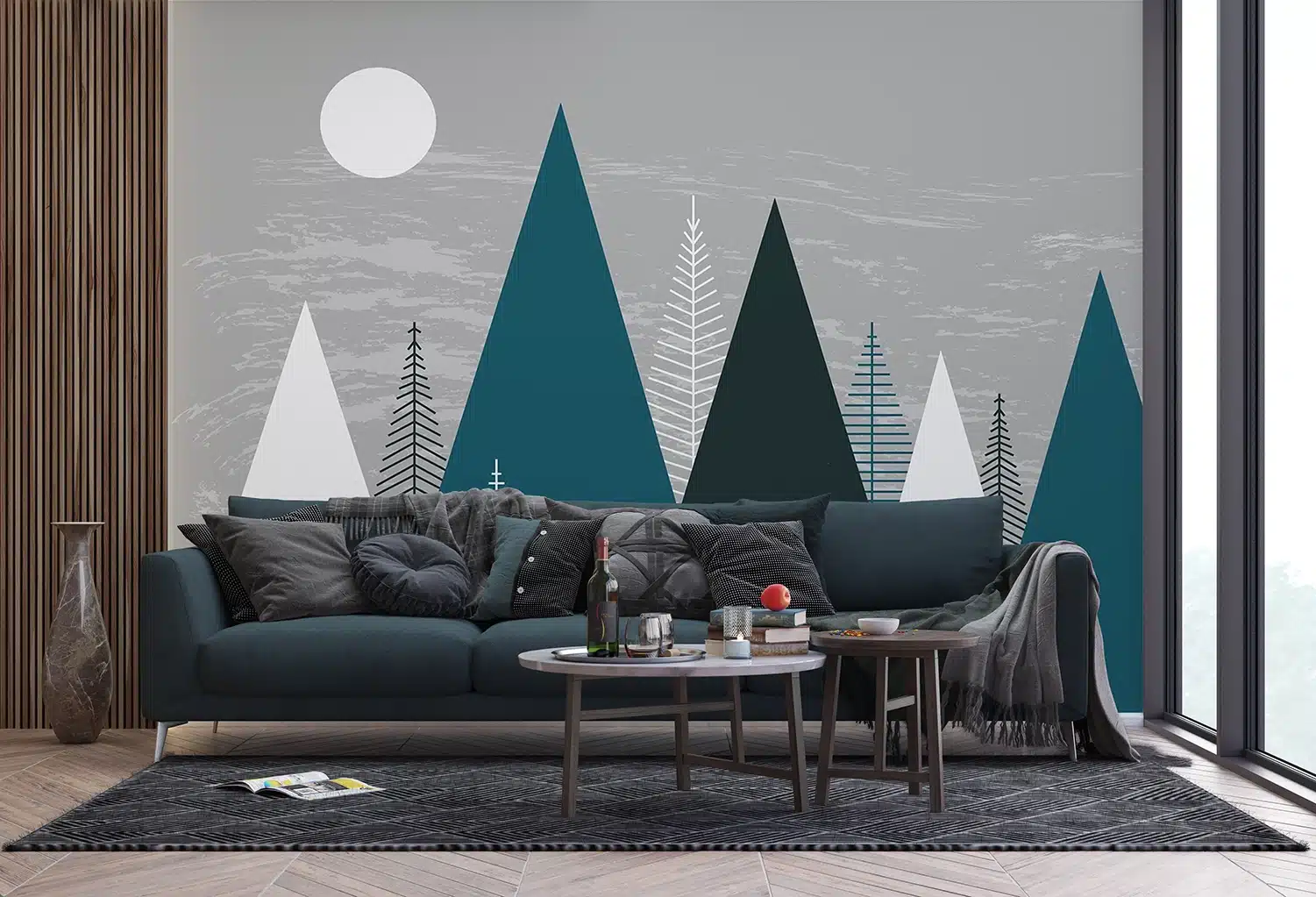Custom Size Wall Mural Mountain Spike | Premium Non-Woven Wallpaper | FTNS1270 4