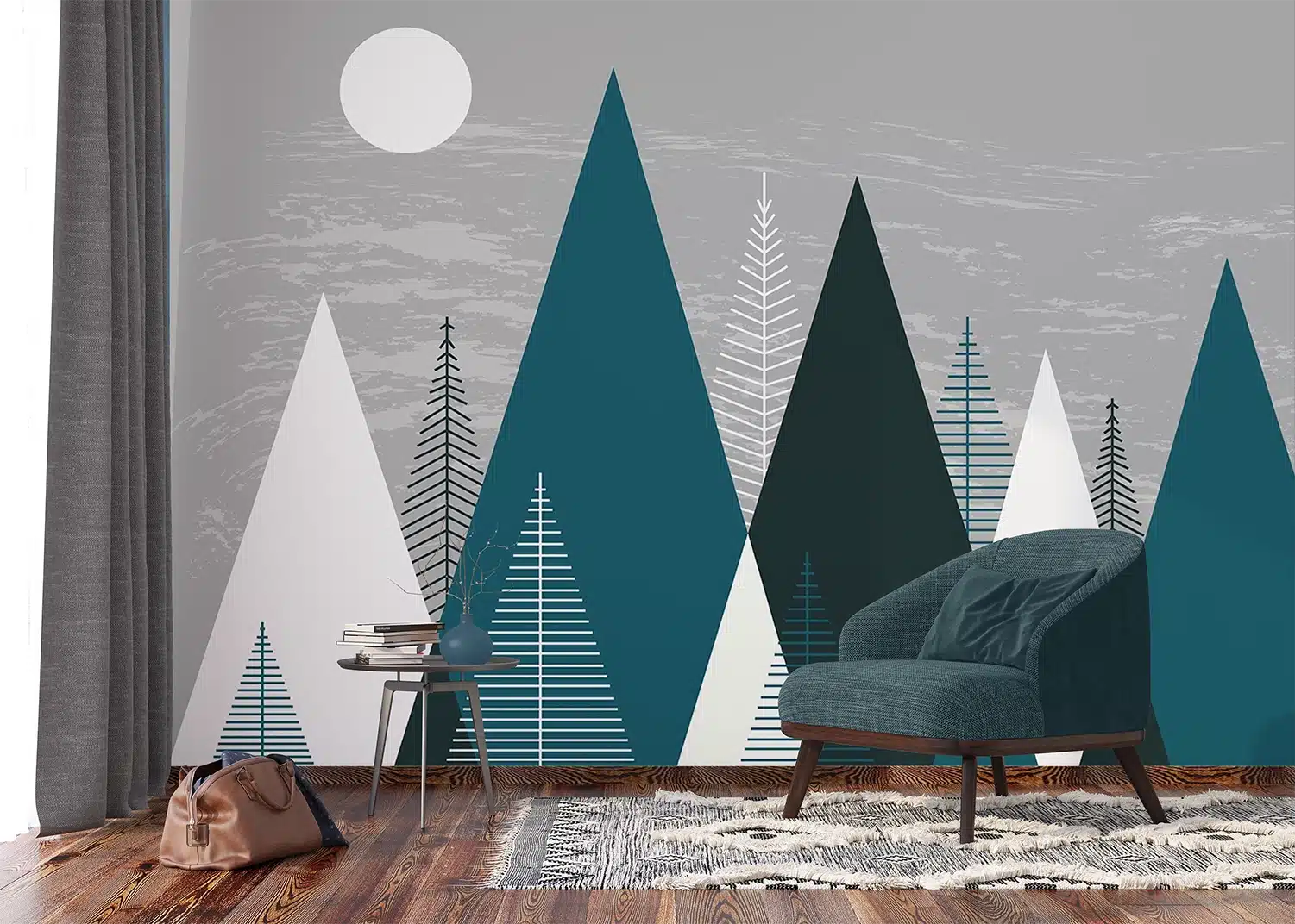 Custom Size Wall Mural Mountain Spike | Premium Non-Woven Wallpaper | FTNS1270 5