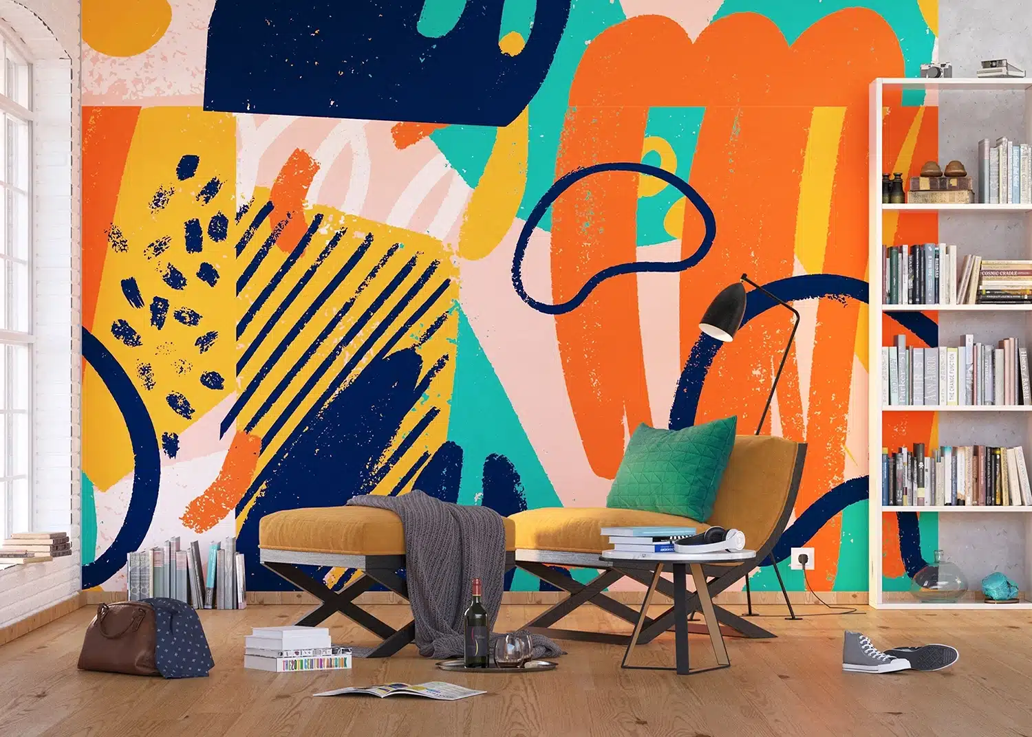 Custom Size Wall Mural Art Modern | Premium Non-Woven Wallpaper | FTNS1272 2