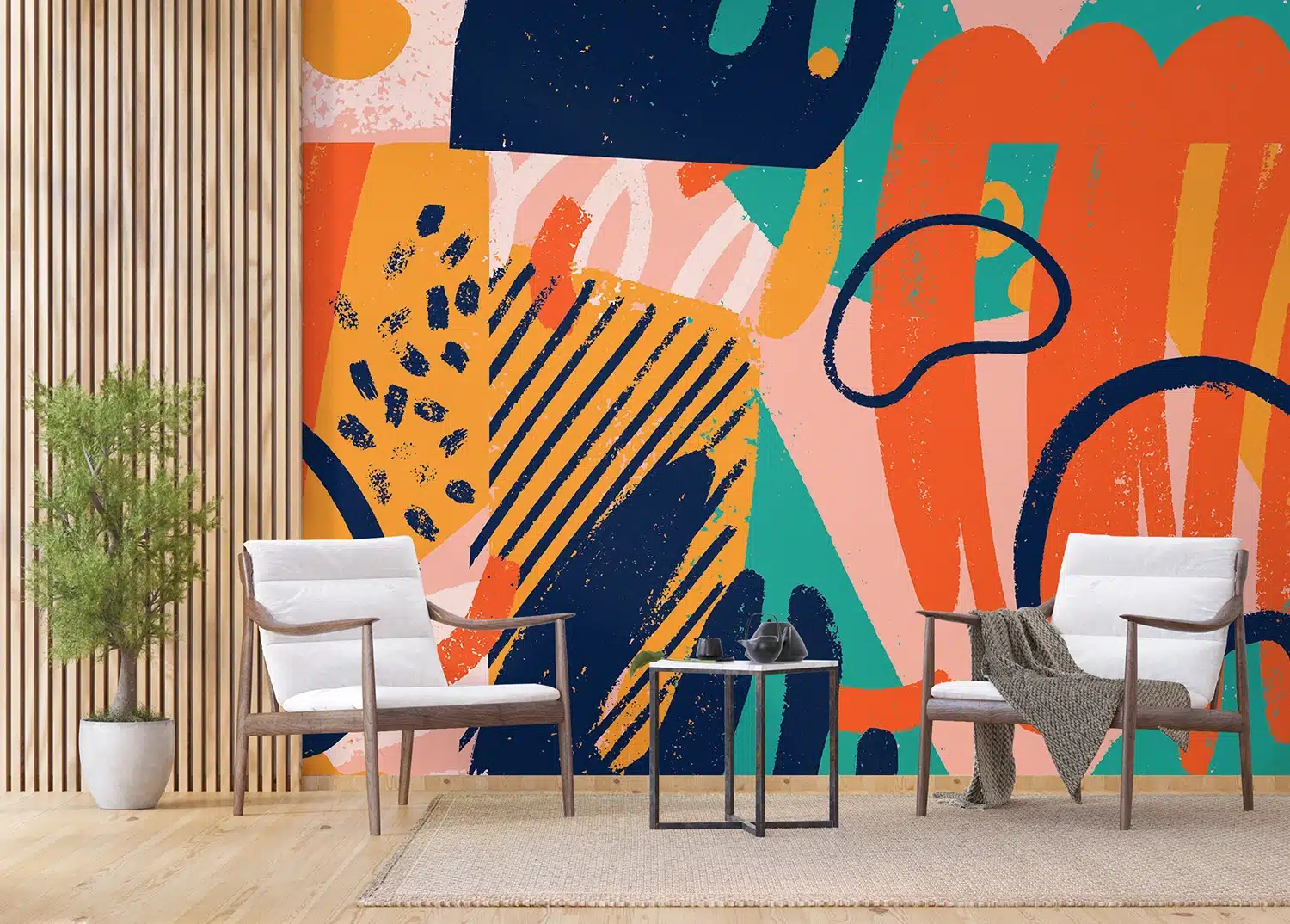 Custom Size Wall Mural Art Modern | Premium Non-Woven Wallpaper | FTNS1272 5