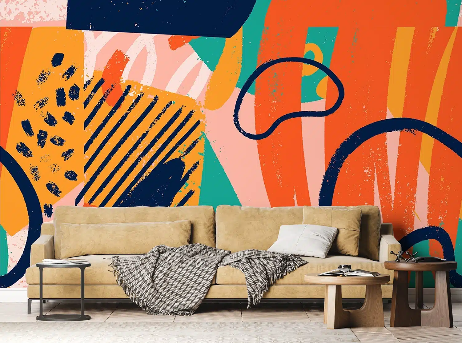 Custom Size Wall Mural Art Modern | Premium Non-Woven Wallpaper | FTNS1272 3