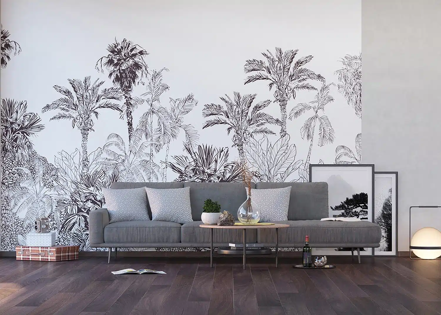 Custom Size Wall Mural In the Jungle | Premium Non-Woven Wallpaper | FTNS1273