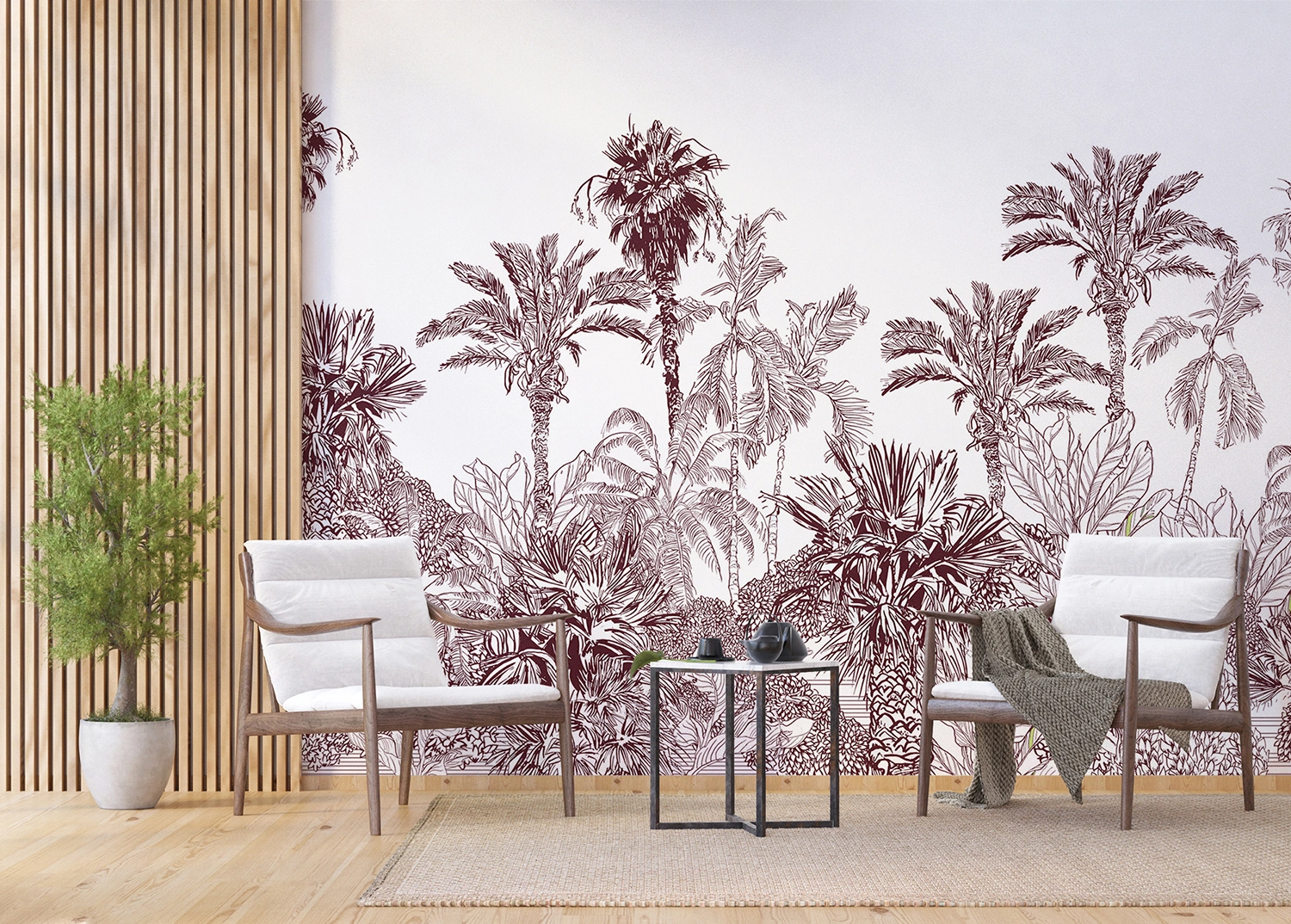 Custom Size Wall Mural In the Jungle | Premium Non-Woven Wallpaper | FTNS1273 5