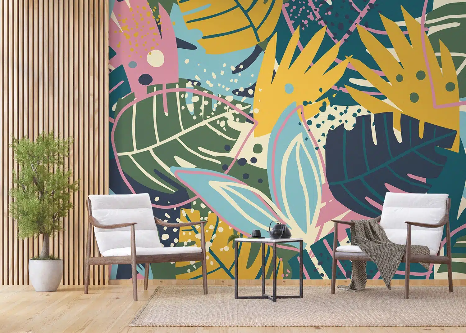 Custom Size Wall Mural Color Pop | Premium Non-Woven Wallpaper | FTNS1275 5