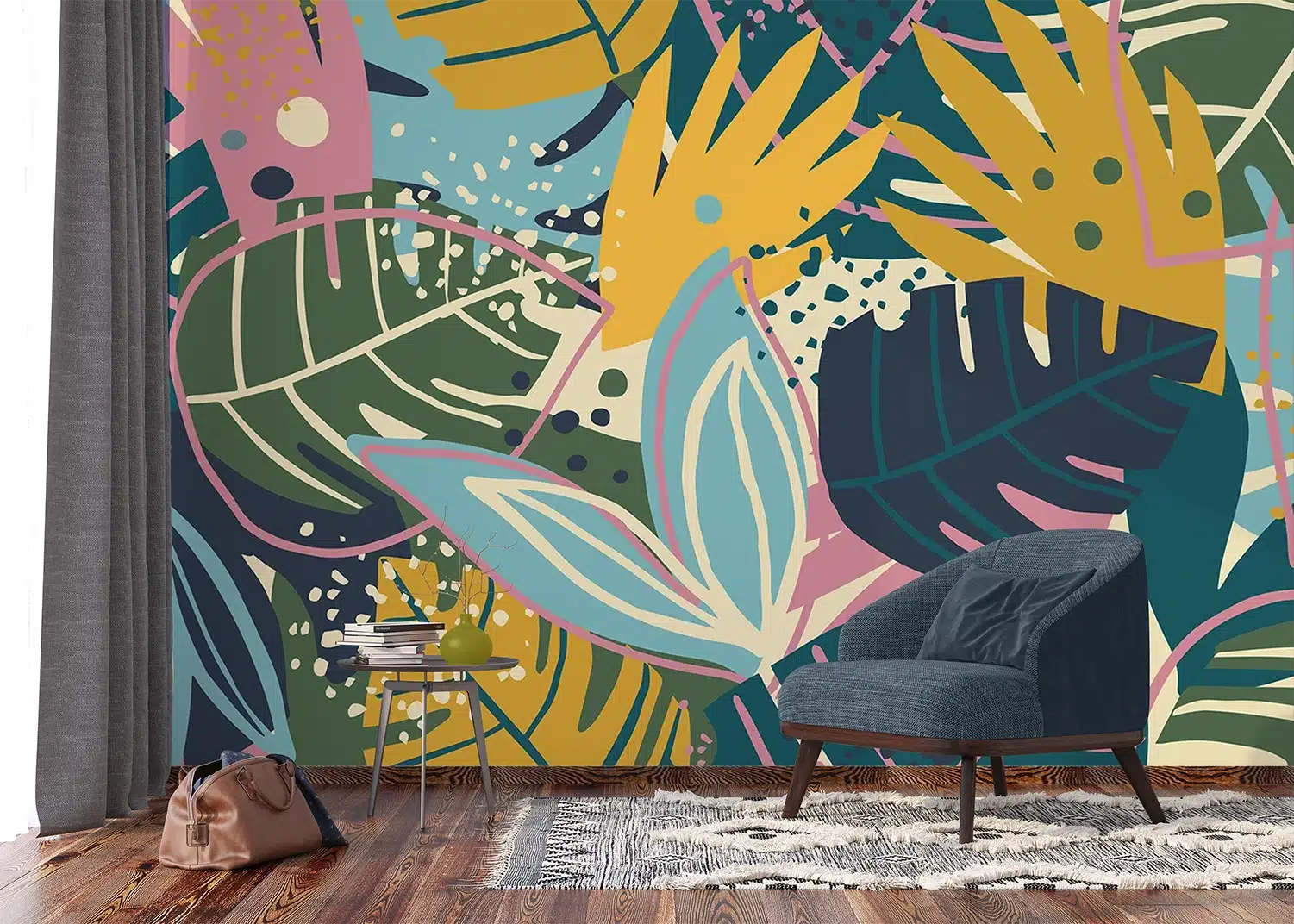 Custom Size Wall Mural Color Pop | Premium Non-Woven Wallpaper | FTNS1275 6