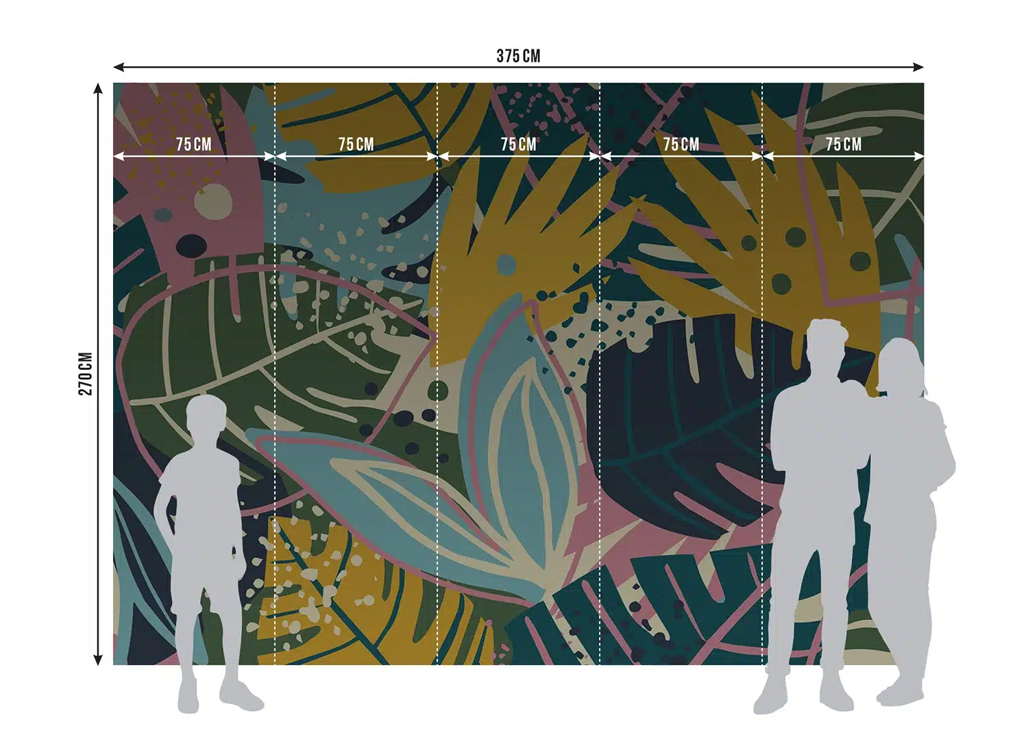 Custom Size Wall Mural Color Pop | Premium Non-Woven Wallpaper | FTNS1275 7