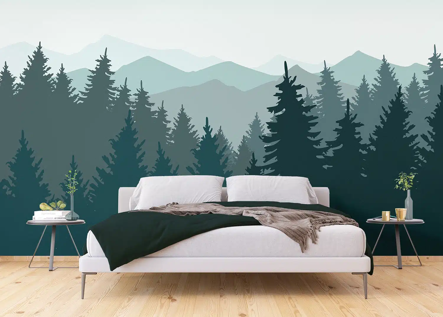 Custom Size Wall Mural Deep in the Forest | Premium Non-Woven Wallpaper | FTNS1276 3