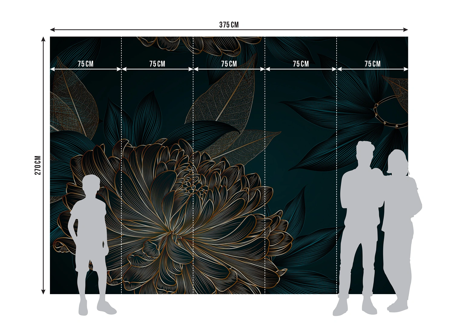 Custom Size Wall Mural Touch oFLuxury | Premium Non-Woven Wallpaper | FTNS1282 7