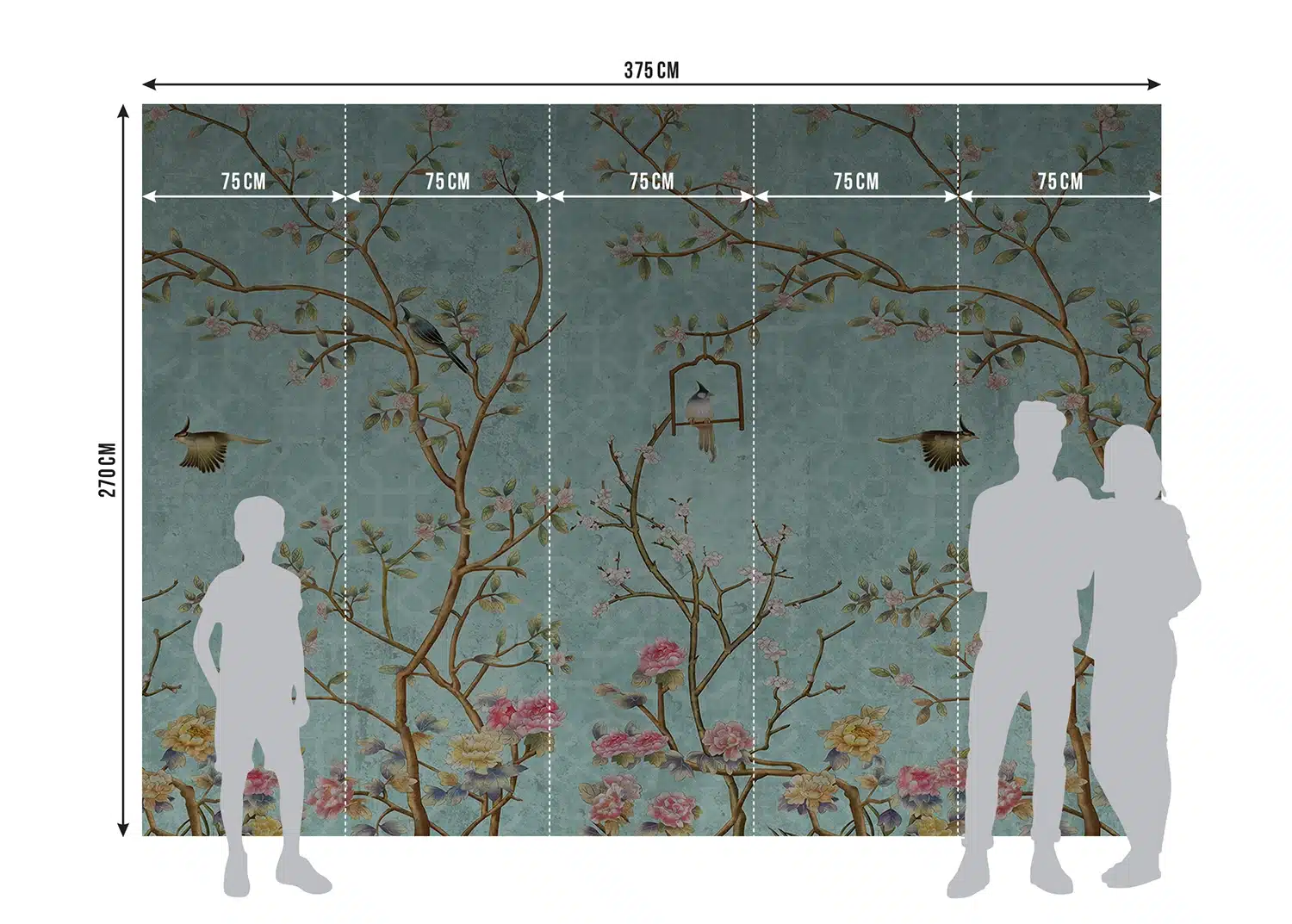 Custom Size Wall Mural Magic Garden | Premium Non-Woven Wallpaper | FTNS1285 6